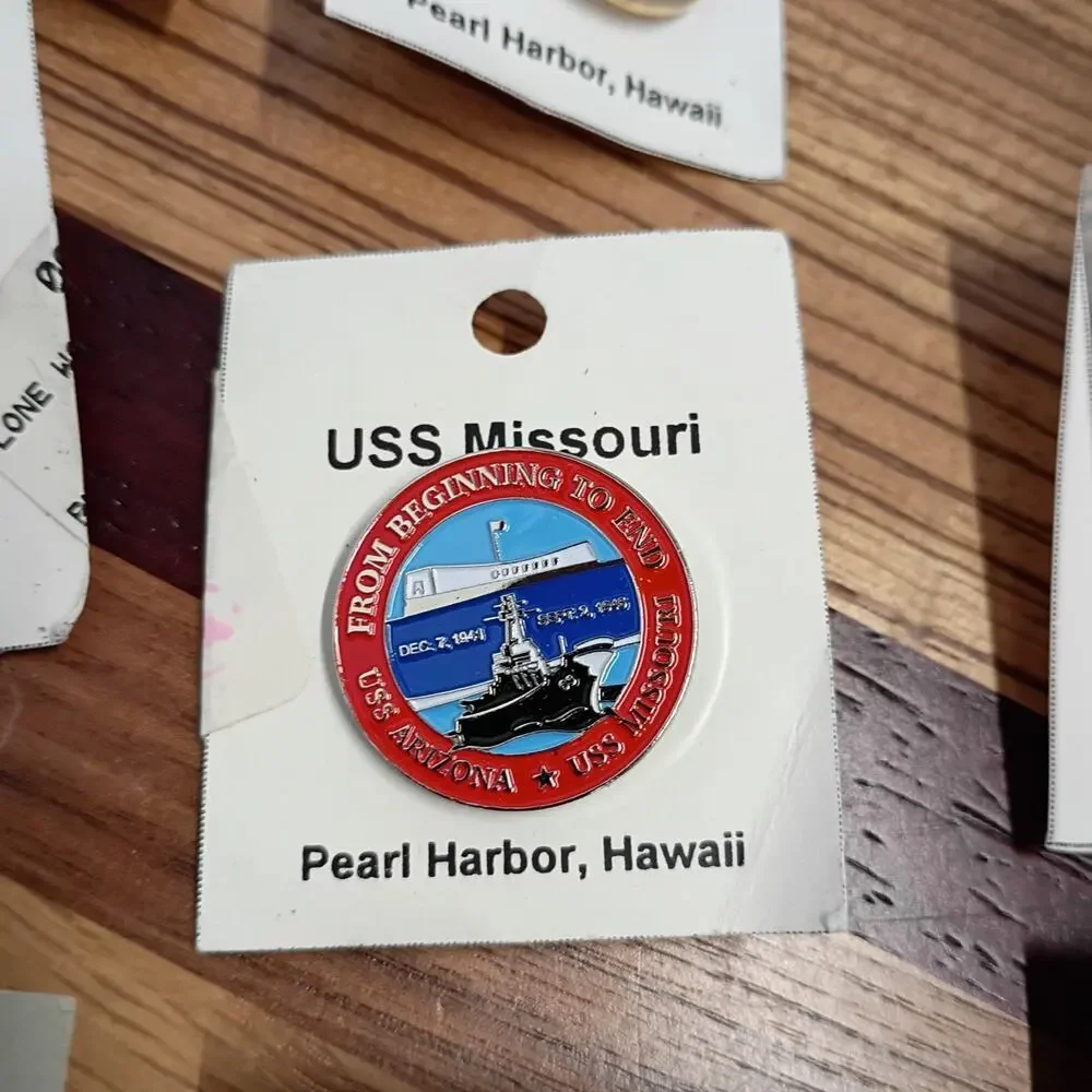 Set of Nine (9) Remembering Pearl Harbor Commemorative Pins World War 2 WWII